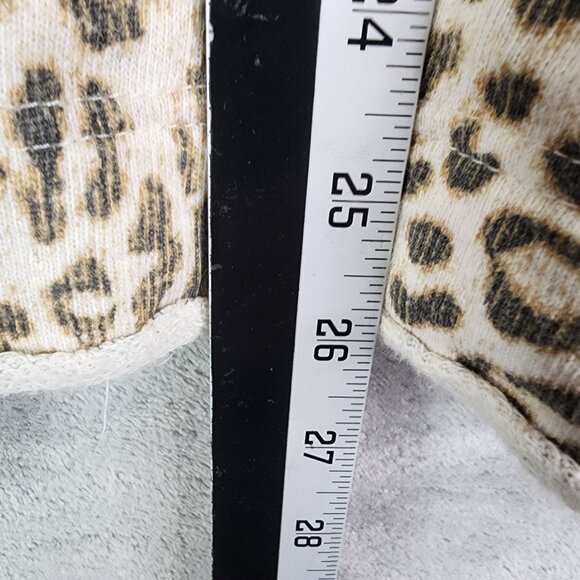 Womens We The Free Oversized Leopard Print Cardigan Button Up Long Sleeve M/L - Picture 10 of 11